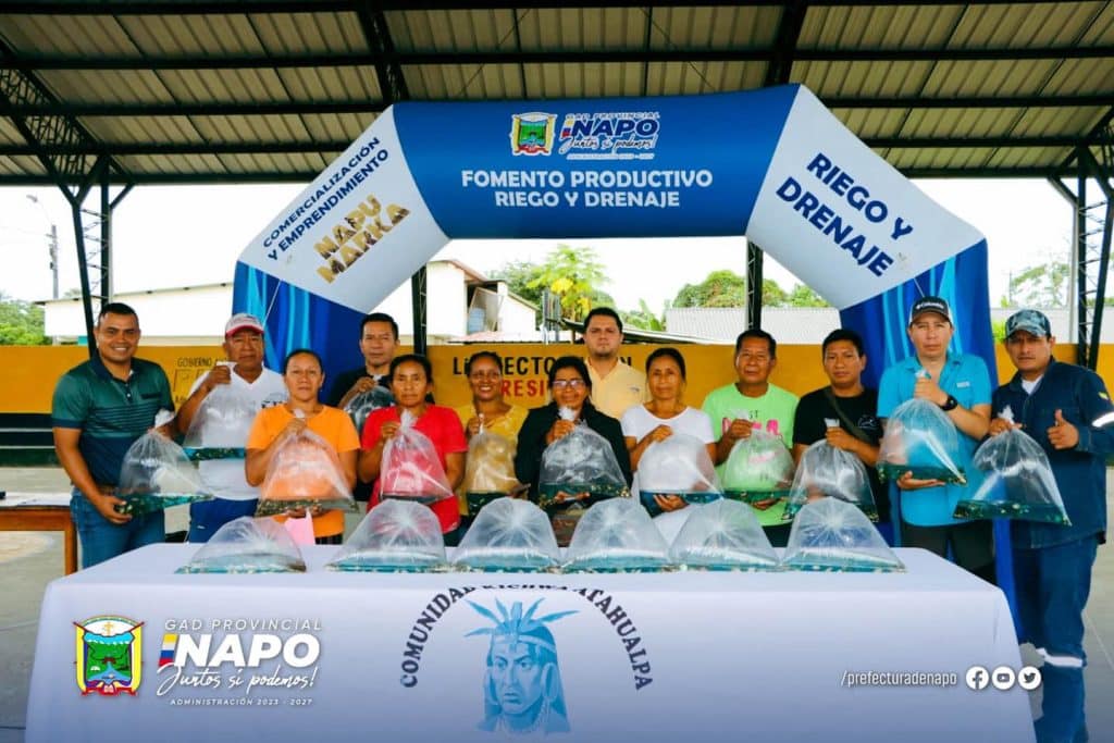 48 entrega de 8.000 alevines de cachama fortalece la producción sostenible en puerto napo (12 junio)