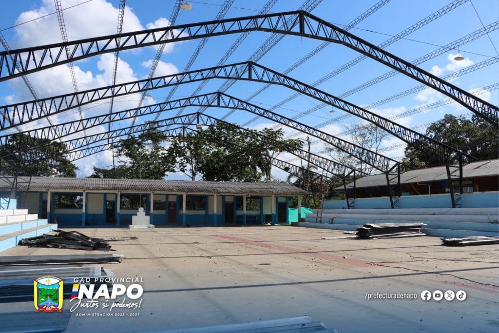 ambio de cubierta en la cancha cubierta