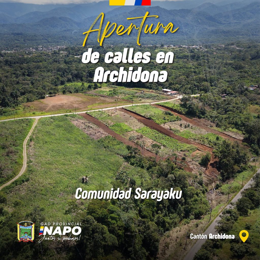 apertura de calles sarayaku churi