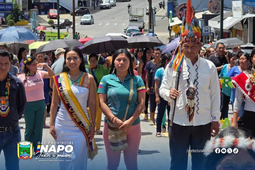 caminata intercultural celebró la diversidad y unidad de los pueblos en tena
