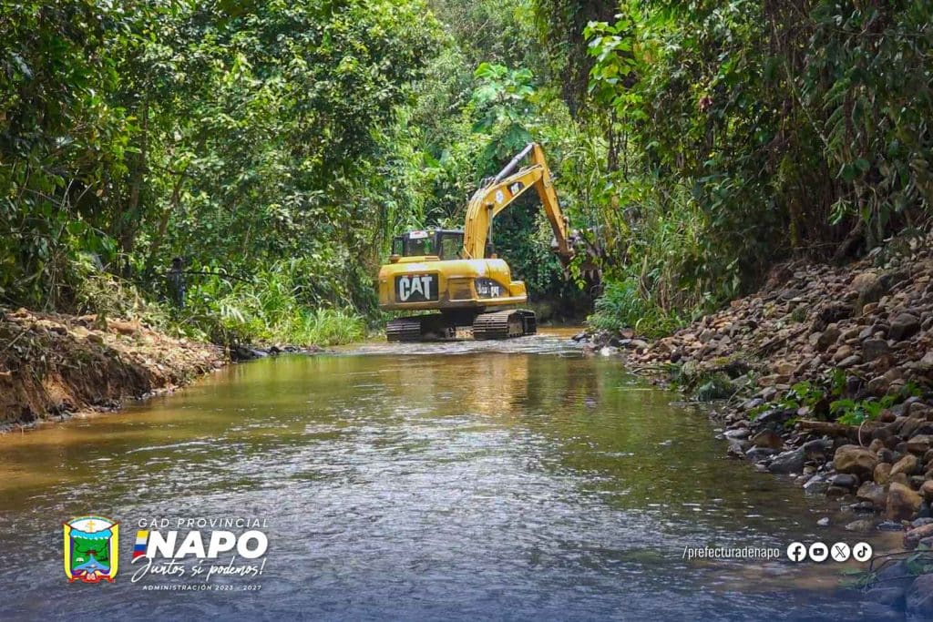 desazolve del río tazayaku fortalece la prevención ante desastres en la parroquia muyuna – tena