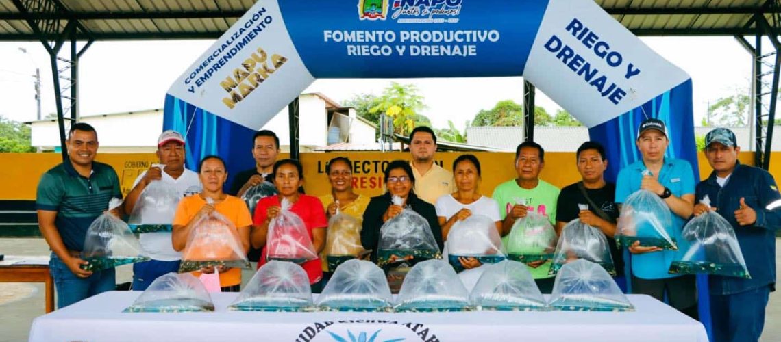 48 entrega de 8.000 alevines de cachama fortalece la producción sostenible en puerto napo (12 junio)