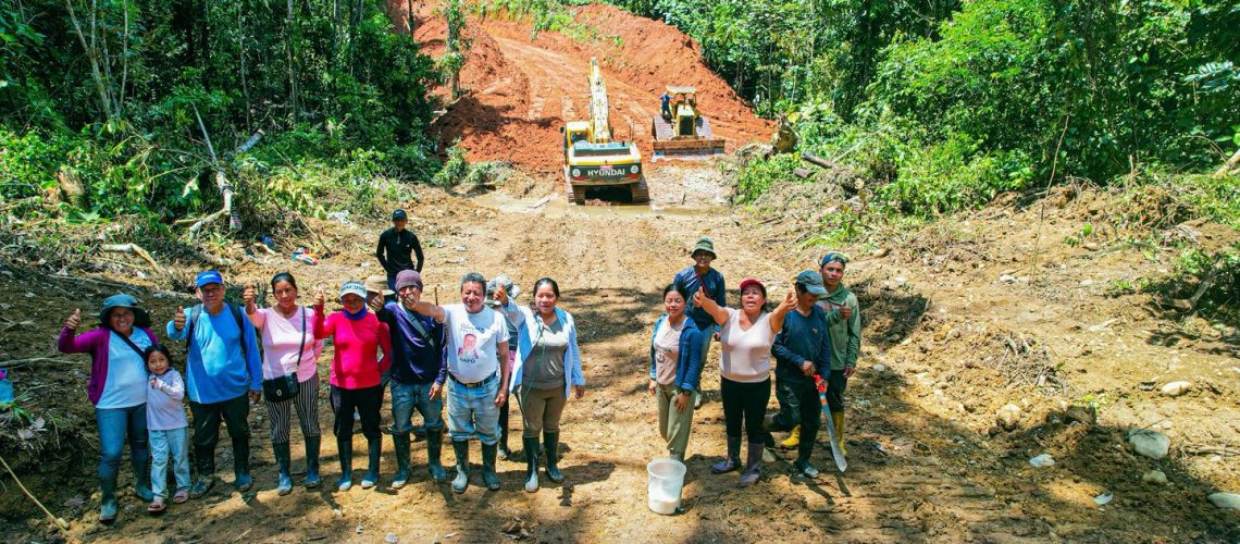 apertura de vía en chonta punta conectividad y progreso para nuestras comunidades