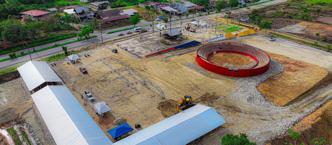 avance final de la construcción de la feria ganadera provincial – provincia de napo