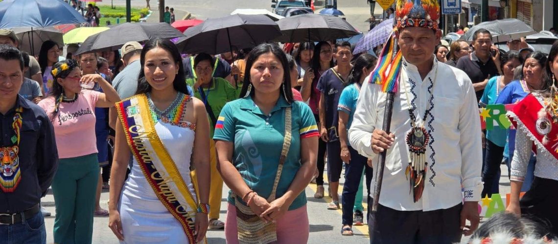 caminata intercultural celebró la diversidad y unidad de los pueblos en tena