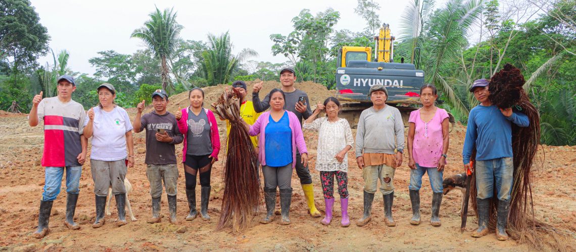 conformación de terraplén en shalcana impulsa la creación de nuevo asentamiento humano