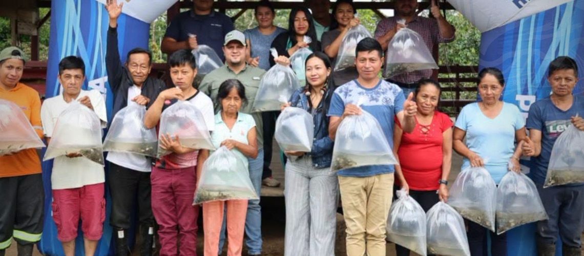 entrega de alevines hatun sumako
