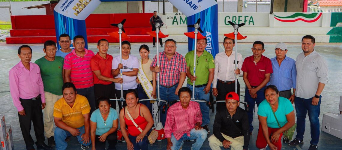 entrega de desbrozadoras al consejo de comunidades kichwa rayu paki – cantón archidona