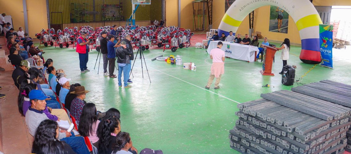 entrega de proyectos productivos en la parroquia cuyuja – cantón quijos