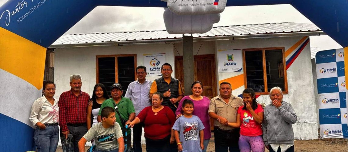 entrega de vivienda del programa sumak kawsay wasi – barrio 6 de abril, cantón carlos julio arosemena tola