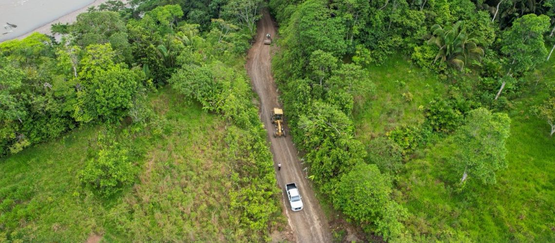 mantenimiento vial desde la “y” de agua santa hasta bella vista