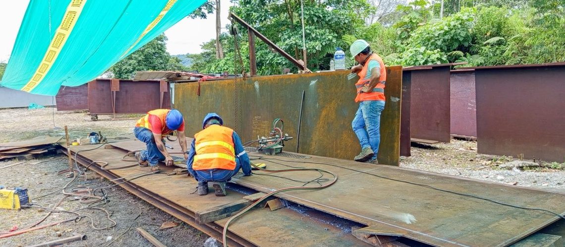 retoma de la construcción del puente sobre el río napo – cabecera parroquial de misahuallí