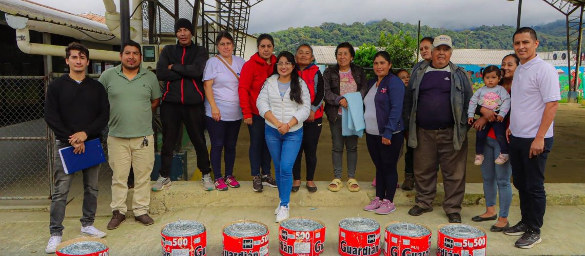 segunda entrega del proyecto de plantas agroforestales y alambre de púas – parroquia san francisco de borja