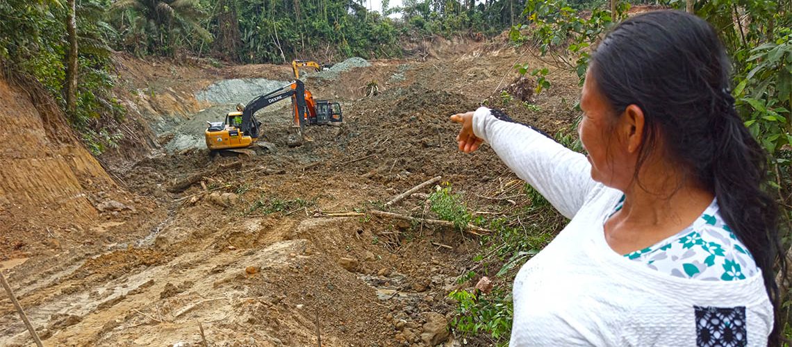 web apertura de 1.1 km de via a san gabriel puerto napo