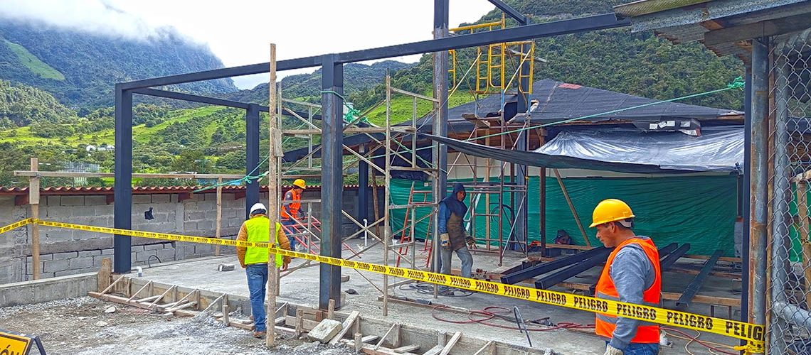 web construccion de cocina en las termas de papallacta quijos