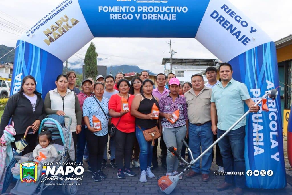 entrega de 15 desbrozadoras a organizaciones productivas – provincia de napo