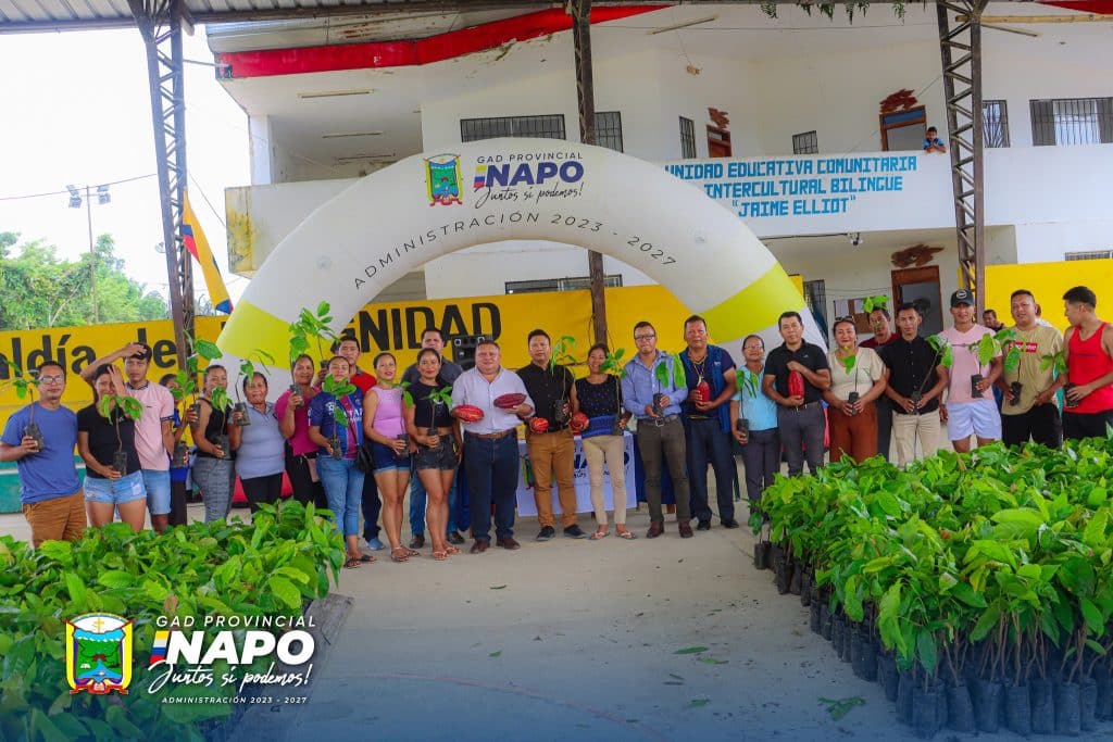 entrega de 5.148 plantas de cacao en la comunidad kichwa shandia – parroquia talag