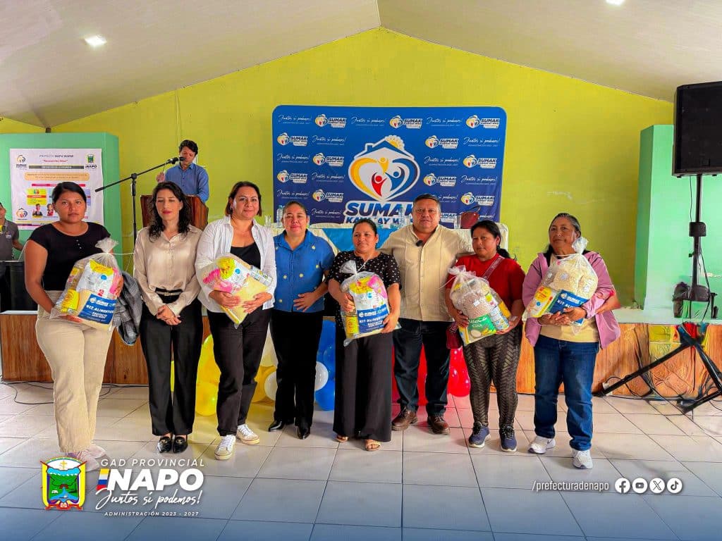 entrega de kits alimenticios a usuarias del proyecto napu warmi fortalece el bienestar en el chaco