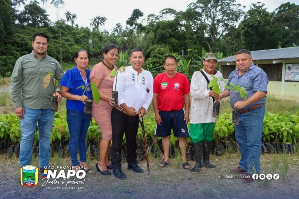 entrega de plantas de cacao a productores de san pablo de ushpayacu y mariposas – provincia de napo