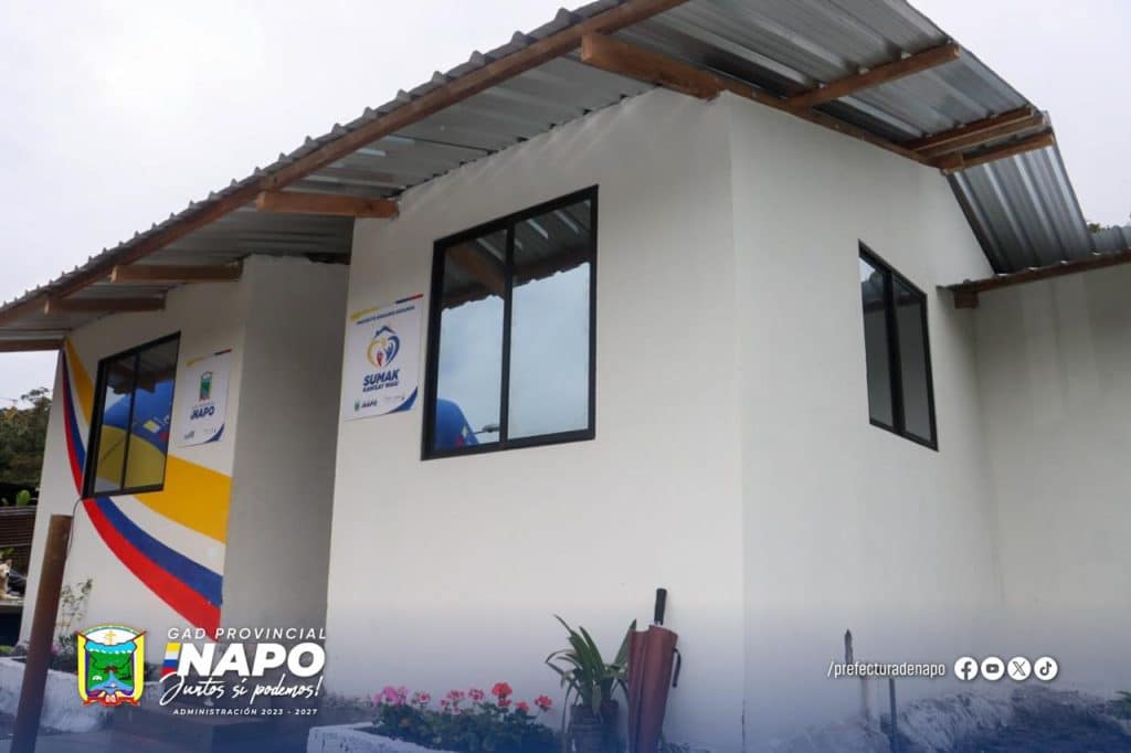 entrega de vivienda digna beneficia a familia en la parroquia cosanga, cantón quijos