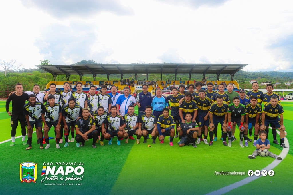 inauguración del estadio provincial de napo “guido robalino” – barrio buen pastor