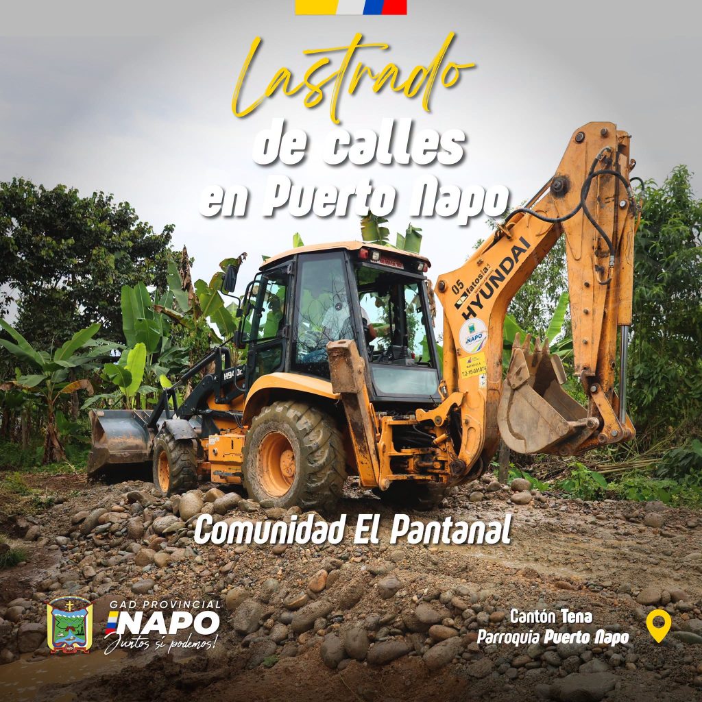 lastrado de calles pantanal