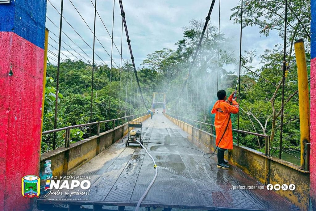 mantenimiento en el puente de ongota para mayor seguridad vial
