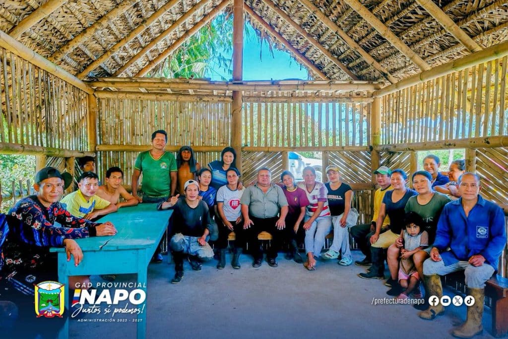 recorrido en la comunidad de alto tena