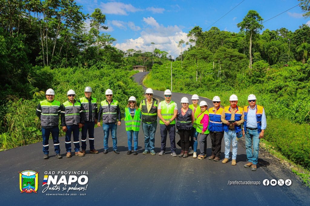 recorrido técnico al proyecto de ampliación y asfaltado de la vía la antena – comunidad guayusa loma, puerto napo y tena
