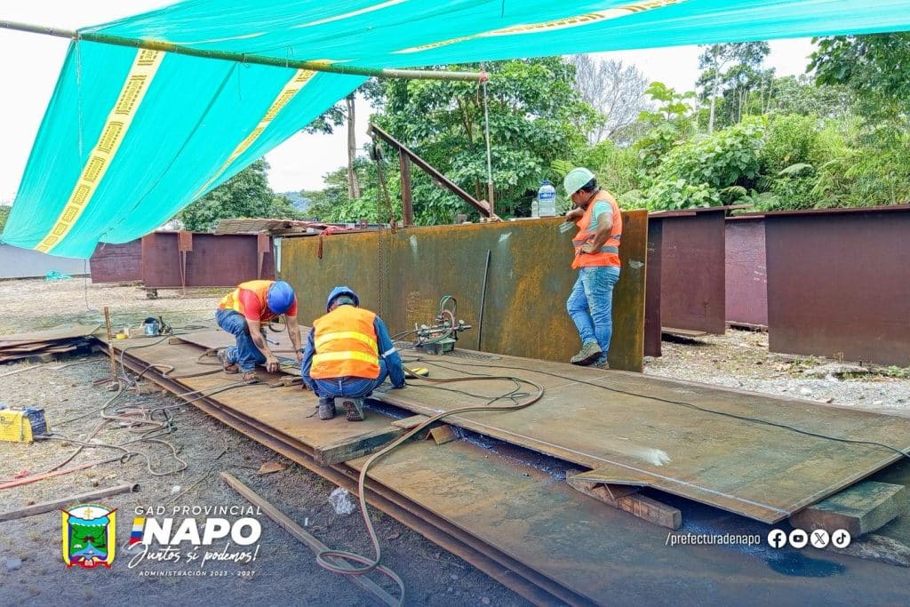 retoma de la construcción del puente sobre el río napo – cabecera parroquial de misahuallí