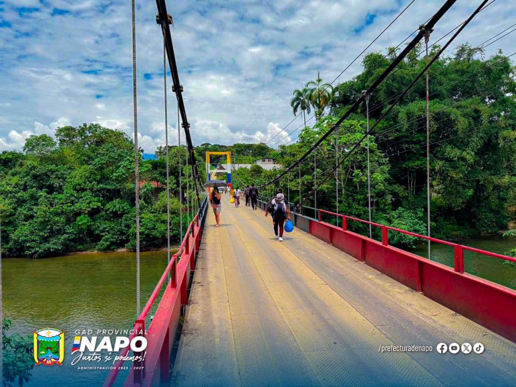 trabajos de mantenimiento en el puente de ongota