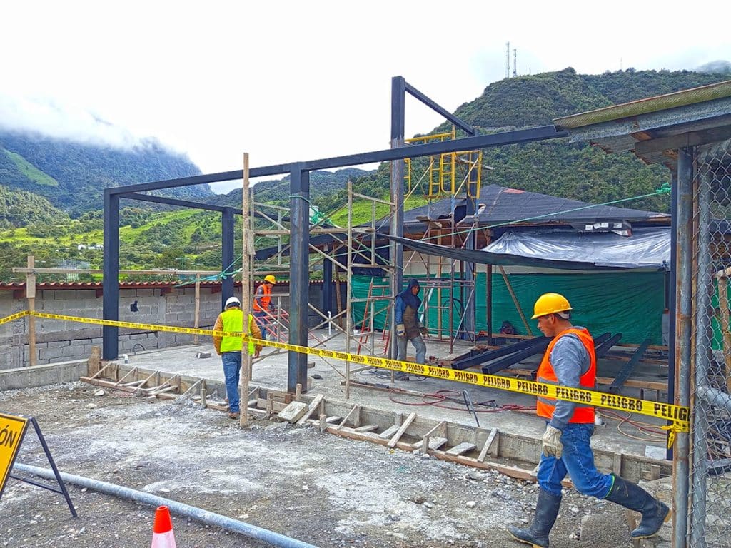 web construccion de cocina en las termas de papallacta quijos